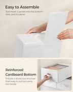 SONGMICS Set of 6 Foldable Wardrobe Clothes Organizers, 6-Compartment - Image 4
