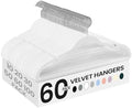 SONGMICS Velvet Hangers 60 Pack, Non-Slip Clothes Hangers, Space-Saving by SONGMICSbySONGMICSHOME