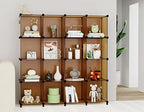 HOMIDEC Closet Organizers and Storage, 9 Cube Storage Organizer, Brown - Image 3