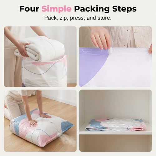 Vacuum Storage Bags for Clothes, Comforters, Compression Space Saver Bags - Image 2