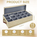 Belt Organizer Box for Closet, Linen Tie Storage Drawer Organizer, 1Pcs - Image 2