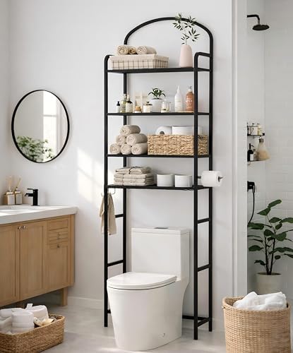 4-Tier Over The Toilet Storage, Bathroom Organizer - Image 2