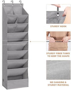STORAGE MANIAC Over the Door Shoe Organizer Heavy-Duty Large Deep Pocket Hanging Shoe Organizer Shoe Rack Door Closet Shoe Organizer for Wall, Dorm & Narrow Door Storage Shoe Holder Grey, 2 Pack - Image 6