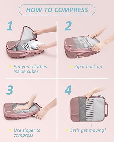 BAGSMART Compression Packing Cubes for Travel Essentials - Image 6