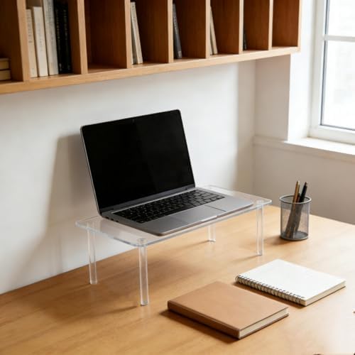 Acrylic Risers Display Stands 6mm Thick Rectangular 4-leg Acrylic Plant Stand, Clear Shelf Riser for Home Decor and Organizer (16x10x8 inch) - Image 6