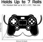 Game Toilet Paper Holder Wall Mount/Stand for Extra 8 Rolls - Image 2