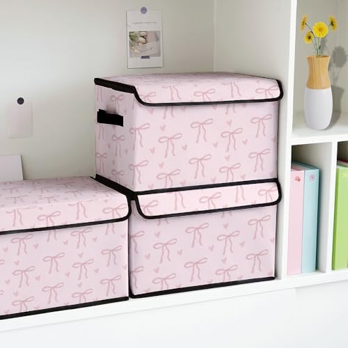 Stackable Clothes Storage Bins with Lids 3 Pack - Image 4