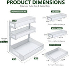 3 Tier Under Sink Organizer for Bathroom, Pull Out Drawers, 2 Pack - Image 2