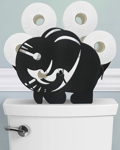 Elephant Toilet Paper Holder Stand, Decorative Toilet Paper Storage by Wigag