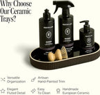Preston Lane Ceramic Vanity Tray for Bathroom Countertop, Large, Ink - Image 3
