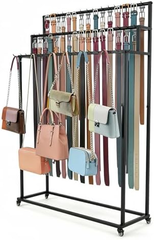 Belt Rack,Belt Display Organizer,Retail Rack for Belts Ties Bags by MikaYYeaga