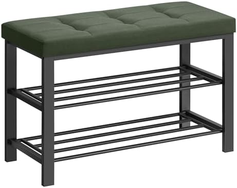 SONGMICS Shoe Bench, Storage Bench, Entryway Bench with Cushion by SONGMICSbySONGMICSHOME