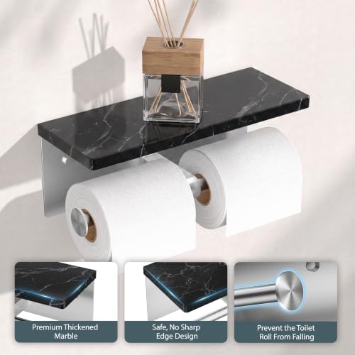 FORIOUS Toilet Paper Holder with Shelf, Commercial Toilet Paper Dispensers - Image 7