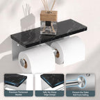 FORIOUS Toilet Paper Holder with Shelf, Commercial Toilet Paper Dispensers - Image 7