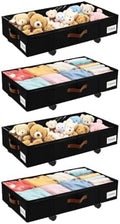 Under Bed Storage with Wheels, Dorm Room Organizer for Clothes Shoes Toys by VatFottUS
