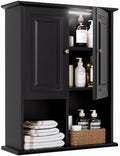 HAIOOU Bathroom Wall Cabinet with Motion Sensor Light, 23.6 Inch - Black by HAIOOU