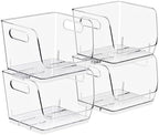 Sorbus Clear Pantry Organizer with Stackable Storage Bins, Open Front by Sorbus