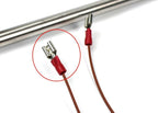 Replacement Cutting Rod for Winholt WHSS-COR-A & Compatible Models | Fits Winholt WHSS-1 Film Wrapping Dispenser 11mm Diameter, 584mm Length, Metal Hose 300mm with Teflon Wire - Image 3