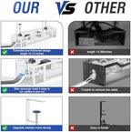 Cable Management Tray, 15.75" Under Desk Cable Management No Drill - Image 2
