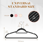 HOUSE DAY Premium Velvet Hangers 60 Pack, Non-Slip Hangers with Tie Bar - Image 5
