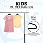 Utopia Home Kids Velvet Hanger 150 Pack – 11" Premium Baby Hangers - Black - Image 3
