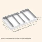 2 Pack Shallow Desk Drawer Organizer 1.73" Modular Expandable Tray - Image 2
