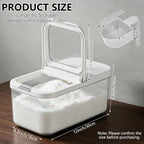 6L Laundry Detergent Dispenser with One-Press Lid & Measuring Spoon Tall Slim Laundry Powder Container for Laundry Room Organization Large Airtight Dishwasher Pod Holder for Storage Pod Bead Powder - Image 2