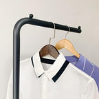 Metal Coat Rack, Modern Clothing Tree with Heavy-weight Slate Base, Small Coat Stand for Entryway/Bedroom/Hallway, Standing Plant Hanger, Matte Black - Image 3