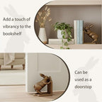 Decorative Bookends Antique Gold Bunny Book Ends, Heavy Duty Cast Iron Book Ends for Shelves,Unique bookends for Heavy Books, Vintage Decor 5.3 lbs - Image 3