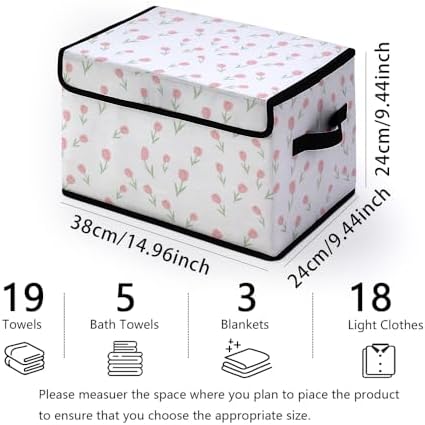 Stackable Clothes Storage Bins with Lids 3 Pack. - Image 2