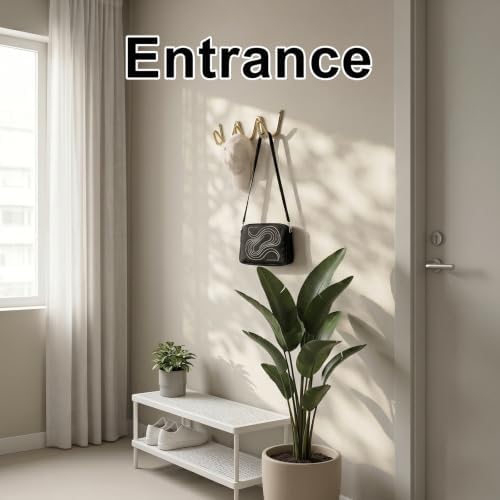 RRG Wavy Wall Mount Coat Rack,11.4 Inch Gold Heavy Duty Wave Hook Strip - Image 4