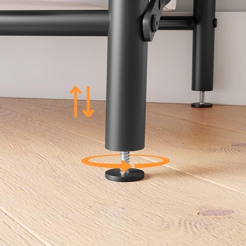 OUTLANE Entryway Hall Tree with 5 Hooks, Shoe Bench & Storage Shelf, Coat Rack Organizer with Wood Accents and Metal Frame for Entryway, Living Room, Bedroom, Gray-Single row - Image 6