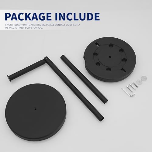 BWE Matte Black Toilet Paper Holder Stand Modern Tissue Roll Holder - Image 7