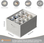 FHSQX 4 Pack Shoe Organizer for Closet,Foldable Shoe Organizer,Fits up to 48 Pairs,Storage Containers With Bottom Support for Shoes (Light Grey, (16.5 * 12.6 * 9.5) x4) - Image 4