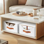 Homsorout Stackable Storage Drawers - Large Collapsible Storage Bins with Drawers, 6 Pack Closet Shelf Organizer Basket, Fabric Pull Out Organizer for Bedroom, Living Room, Dorm, White - Image 2