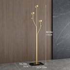 Gold Coat rack,Sturdy coat tree freestanding heavy duty with Marble Base,Metal standing coat rack for Bedroom,Entrance,Modern coat hanger stand for Coats,Hats,Bags(gold) - Image 2