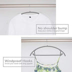 MIZGI Velvet Hangers 30 Pack, Patented Rounded Shoulder Sweater Hangers - Image 4