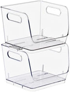 Sorbus Clear Pantry Organizer with Stackable Storage Bins, Open Front by Sorbus