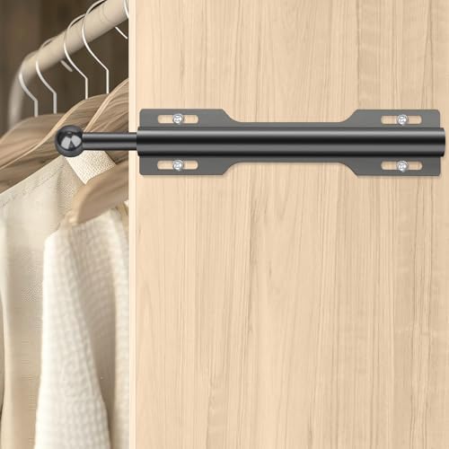 12" Valet Rod for Closet Pull Out (2 Pack, Black) - Image 5