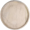Santa Barbara Design Studio Mango Wood Lazy Susan for Table Top Turntable Charcuterie Board Serving Tray, 15.75" D x 2" H, Bleach by SantaBarbaraDesignStudio