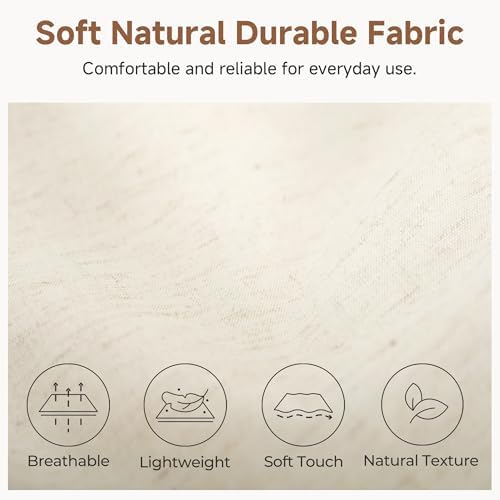 StorageWorks Closet Storage Bins, Beige (NaturWeave Fabric), Large, 3-Pack - Image 4