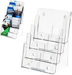 Argvey 4-Tier Brochure Holder 8.5 x 11, Desktop Literature & File Organizer by Argvey