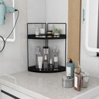 Dorhors Corner Bathroom Counter Organizer,Vanity Countertop Storage Shelf - Image 2
