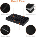 Lifewit Under Bed Shoe Storage Organizer 2 Pack(16 Shoes Cells), 4.3 Inches Profile Fabric Shoes Container Box with Clear Cover, Foldable Storage Bag with 2 Handles, Fits 16 to 32 Pairs - Image 6