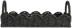 Household Essentials Handwoven Tray with Scalloped Edge and Handles, Natural - Image 5