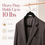 Smartor Black Velvet Hangers 50 Pack, Non Slip Rose Gold Hook Felt Hangers - Image 6