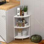 3 Tier Corner Shelf Stand for Bathroom, 23.2", Marble White by Greatseas