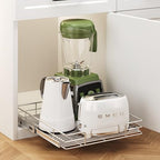 Pull Out Cabinet Organizer 19½" W x 21½" D, Heavy Duty Cabinet Pull Out Shelves, Slide Out Drawers Organization for Kitchen Cabinets Bathroom - Image 5