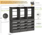 Aheaplus Closet System with 12 Drawers, 8.5-11.5Ft Closet Organizer System - Image 7