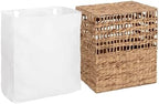 Seville Classics Premium Natural Handwoven Portable Laundry Bin Basket with Carrying Handles, Household Storage for Clothes, Linens, Sheets, Rattan, 3-Piece Hamper Set - Image 6